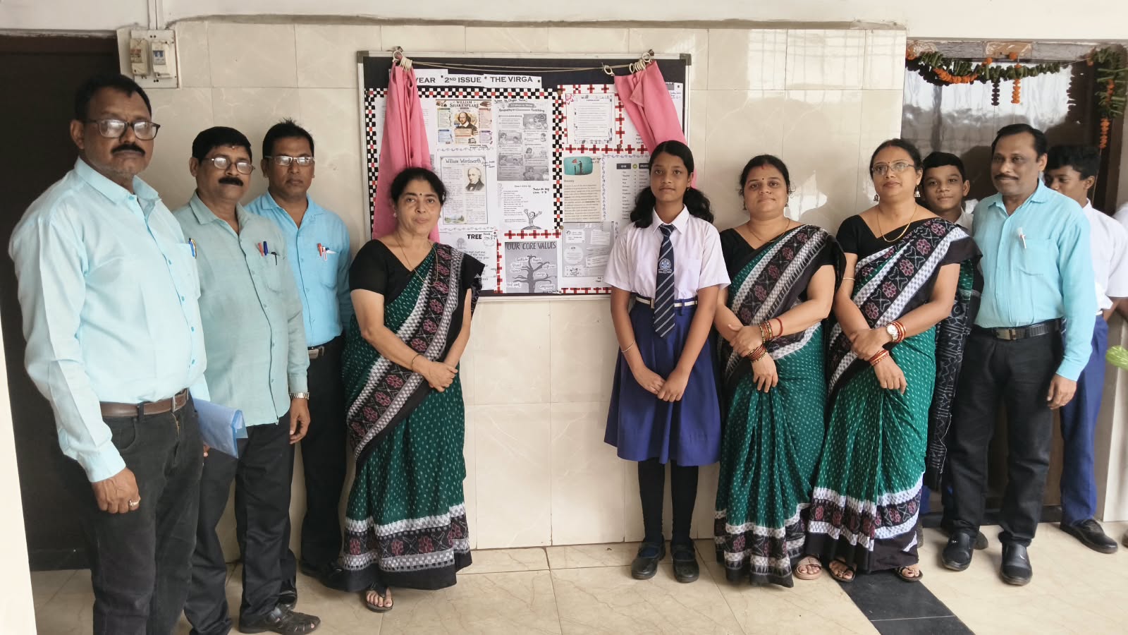 WORLD LITERACY DAY (  VIRGA ) WALL MEGAZINE UNVEILED BY MISS N.THAKUR ON DT-08-09-2026